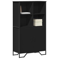 Vidaxl Highboard černý 79,5 x 35,5 x 137,5 cm kompozitní dřevo