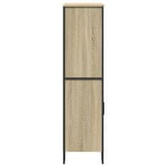 Vidaxl Highboard dub sonoma 79,5 x 35,5 x 137,5 cm kompozitní dřevo