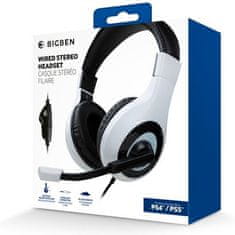 Bigben BigBen Wired Stereo Headset (PS4/PS5) bílá