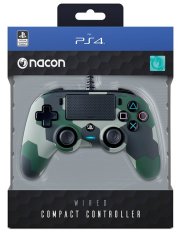 Nacon Nacon Wired Compact Controller - zelená kamufláž (PS4)