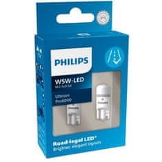 Philips Philips LED W5W 12V 0,9W Ultinon Pro6000 6000K 2ks 11961HU60X2