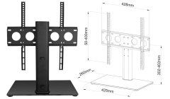 Ergosolid CASTOR 2 držák na Tv 32" - 55" na televizní stolek