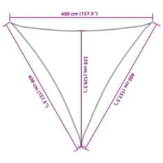 Vidaxl Stínící plachta 160 g/m² cihlová 4 x 4 x 4 m HDPE