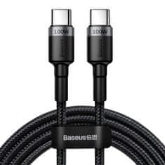 BASEUS Datový kabel Baseus Cafule USB-C to USB-C Baseus Cafule, 100W, 1m černý