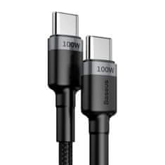 BASEUS Datový kabel Baseus Cafule USB-C to USB-C Baseus Cafule, 100W, 1m černý