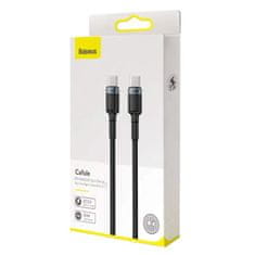 BASEUS Datový kabel Baseus Cafule USB-C to USB-C Baseus Cafule, 100W, 1m černý