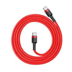 BASEUS Datový kabel Baseus Cafule PD2.0 60W flash nabíjecí USB Pro kabel typu C (20V 3A) 1m červený