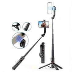 OEM Selfie tyč Tripod Yesido SF19, Magnetický stojan na selfie stativ, s dálkovým ovládáním – černý