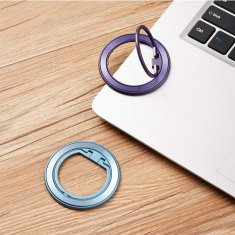 Techsuit Ring Holder - MagSafe Techsuit (MPR2), hliníková slitina – modrý