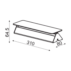 ACA Lightning  LED nástěnné dekorativní svítidlo PYRAMID 10W/230V/3000K/900Lm/IP20, bílé