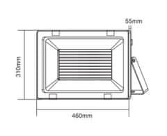 ACA Lightning  LED venkovní reflektor Q 300W/230V/4000K/25320Lm/110°/IP66, černý