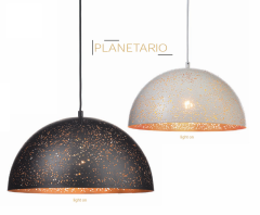 ACA  Závěsné svítidlo PLANETARIO max. 60W/E27/230V/IP20, černé