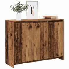 shumee vidaXL Příborník old wood 102 x 33 x 75 cm kompozitní dřevo