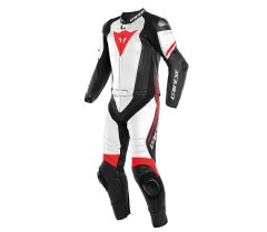 Dainese kombinéza LAGUNA SECA 4 2PCS SUIT BLACK-MATT/WHITE/FLUO-RED - vel. 56