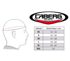 Caberg Helma na moto Tourmax X matt black vel.XS