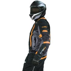 Cappa Racing Bunda moto AREZZO textilní černá/oranžová 3XL