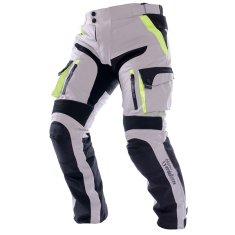 Cappa Racing Kalhoty moto pánské MELBOURNE textilní šedé/fluo/černé S