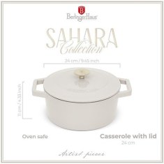 Berlingerhaus Pekáč litinový s poklicí BH-6528 24 cm Sahara Collection