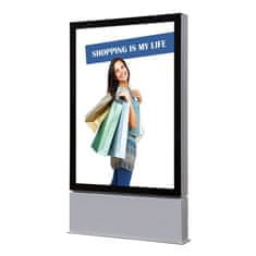 Jansen Display Venkovní obustranná prémiová vitrína na plakát 1200x1800mm, LED