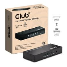 Club 3D Video splitter 1:4 HDMI 2.0 4K120Hz, 4 porty, černá (CSV-1385)