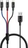 Connect IT Magnetic PowerLink 3in1 kabel (USB-C/Lightning/MicroUSB), 2m, černá (CCA-2200-BK)