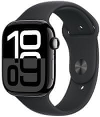 Apple Watch Series 10 GPS + Cellular 42mm Jet Black Aluminium Case Black Sport B. M/L (MWX73QC/A)