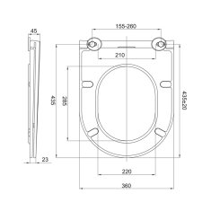 Mereo WC sedátko Slim duroplast, Soft - Close, celonerez. panty - Easy Lock, bílé CSS113S - Mereo