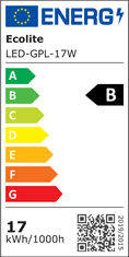 Ecolite Ecolite SMD panel 17W 59,5cmx3,3cm 3000lm 4000K IP20 LED-GPL-17W