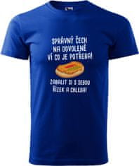 Hobbytriko Pánské cestovatelské tričko - Správný Čech na dovolené, ví co je potřeba! Barva: Tyrkysová (44), Velikost: S, Střih: pánský