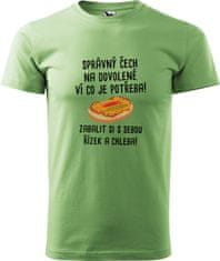 Hobbytriko Pánské cestovatelské tričko - Správný Čech na dovolené, ví co je potřeba! Barva: Tyrkysová (44), Velikost: S, Střih: pánský