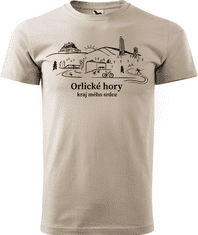 Hobbytriko Pánské tričko - Orlické hory Barva: Military (69), Velikost: 3XL