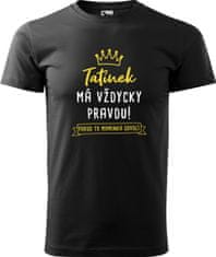 Hobbytriko Tričko pro tátu - Tatínek má vždycky pravdu - pokud to maminka dovolí Barva: Lahvově zelená (06), Velikost: XL