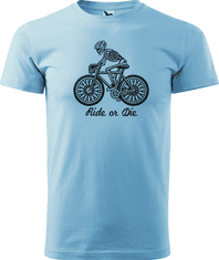 Hobbytriko Pánské tričko pro cyklistu - Ride or Die Barva: Světlá khaki (28), Velikost: XL