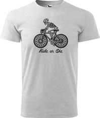 Hobbytriko Pánské tričko pro cyklistu - Ride or Die Barva: Světlá khaki (28), Velikost: XL