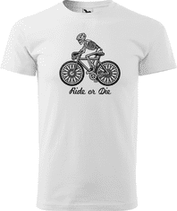 Hobbytriko Pánské tričko pro cyklistu - Ride or Die Barva: Světlá khaki (28), Velikost: XL