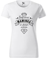 Hobbytriko Tričko pro maminku - Suprová maminka se zlatým srdcem Barva: Petrolejová (93), Velikost: 2XL