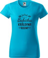 Hobbytriko Tričko pro babičku - Babička - královna rodiny Barva: Béžová (51), Velikost: 2XL