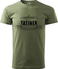 Hobbytriko Tričko pro tátu - Nejlepší tatínek - originál je jen jeden Barva: Béžová (51), Velikost: 4XL