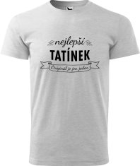 Hobbytriko Tričko pro tátu - Nejlepší tatínek - originál je jen jeden Barva: Béžová (51), Velikost: 4XL