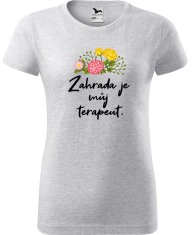 Hobbytriko Tričko pro zahradnici - Zahrada je můj terapeut Barva: Bílá (00), Velikost: 3XL