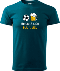 Hobbytriko Tričko pro fotbalistu - Piju 1. ligu Barva: Tyrkysová (44), Velikost: 2XL