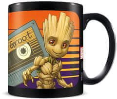 CurePink Keramický hrnek Marvel|Guardians Of The Galaxy|Strážci galaxie: Groot Sunset (objem 315 ml)