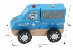 Hape Toys HOPE TOYS Dřevěné autíčko policie..