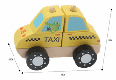 Hape Toys HOPE TOYS Dřevěné autíčko taxi.