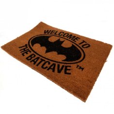 CurePink Rohožka DC Comics|Batman: Welcome to the Batcave (60 x 40 cm) hnědá