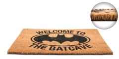 CurePink Rohožka DC Comics|Batman: Welcome to the Batcave (60 x 40 cm) hnědá