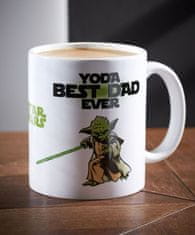 CurePink Keramický hrnek Star Wars|Hvězdné války: Yoda Best Dad Ever (objem 315 ml)