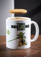 CurePink Keramický hrnek Star Wars|Hvězdné války: Yoda Best Dad Ever (objem 315 ml)