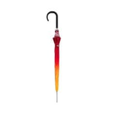 Doppler Carbonsteel Long AC Fusion red/yellow - dámský holový vystřelovací deštník