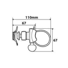 LAMPA Montáž na motocykl pro pouzdro smartphonu OPTI BELT – 90437